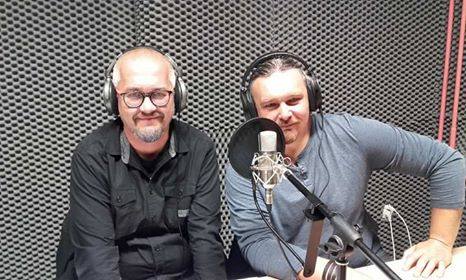 Audycja z udziałem Marcina Madzi i Piotr Krówki z zespołu Muzykajaka