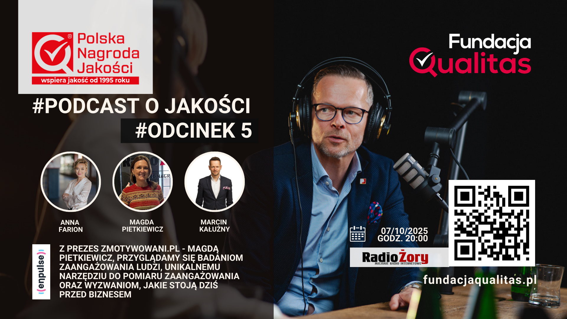 Podcast o jakości #5: Jakość i zaangażowanie -  wywiad z z Magdą Pietkiewicz